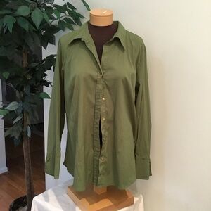 VENEZIA Stretch 18/20 green blouse